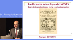 La démarche scientifique de Harvey.. Dr François Boustani