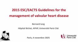 Recommandations valvulopathies