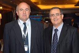Les deux présidents de l'association, le Pr Pierre Louis Michel et le Pr Antoine Sarkis.