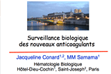 Surveillance biologique des nouveaux anticoagulants