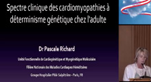 Spectre clinique des cardiomyopathies à déterminisme génétique chez l'adulte