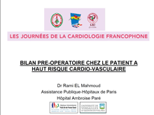 Bilan pr opratoire 
chez le cardiaque  haut risque